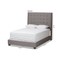 Baxton Studio Georgette Modern Light Grey Upholstered Queen Size Bed 145-8124 - alternate 7